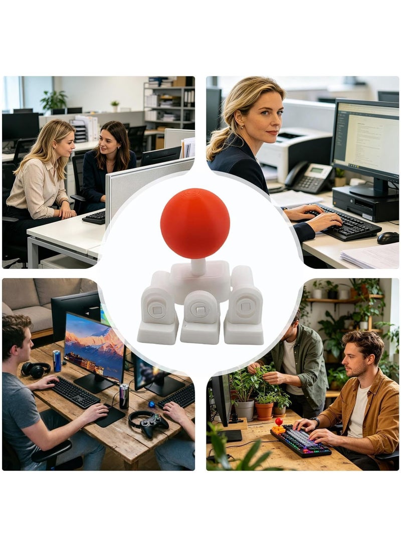MAOGEDA 3D Printed Keyboard Joystick Keycap, Thickened & Raised WASD Joystick for Mechanical Keyboard, 4-Way Directional Arcade Stick Adapter, DIY Novelty Analog Button Attachment – Extra Tall for Better Grip and Control - Image 4