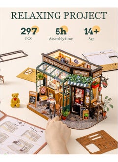 Robotime Rolife Restaurant DIY Miniature House DG167 Premium 3D Puzzle Building Kits for Adults & Teens - Decorative Home Deco, Ramadan & Holiday Gift, Eid and Birthday for Puzzle Enthusiasts, Stress Relief STEM Project  - Image 1