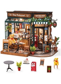 Robotime Rolife Restaurant DIY Miniature House DG167 Premium 3D Puzzle Building Kits for Adults & Teens - Decorative Home Deco, Ramadan & Holiday Gift, Eid and Birthday for Puzzle Enthusiasts, Stress Relief STEM Project  - Image 2
