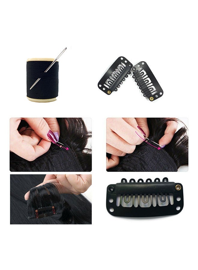 NIBEMINENT Baking Wig Extension Hair Clip Black - Image 3