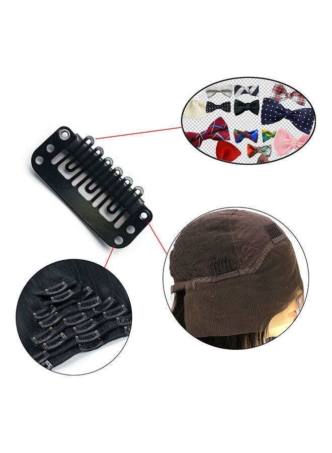 NIBEMINENT Baking Wig Extension Hair Clip Black - Image 2