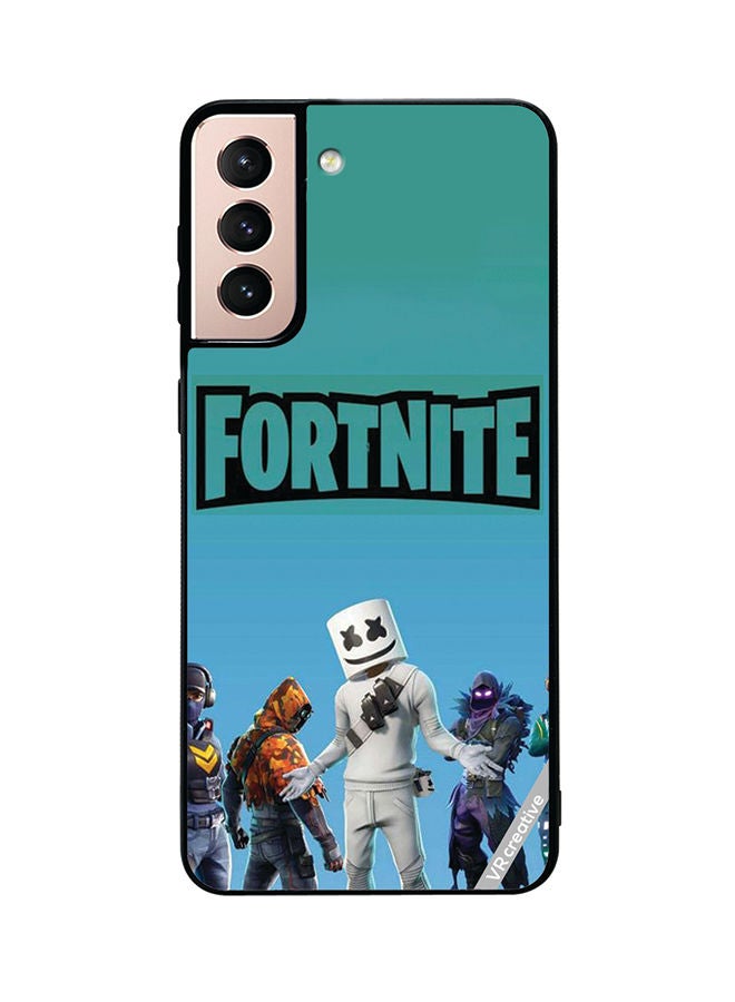 VR CREATIVE Protective Case Cover For Samsung Galaxy S21 5G Fortnite Design Multicolour - Image 1