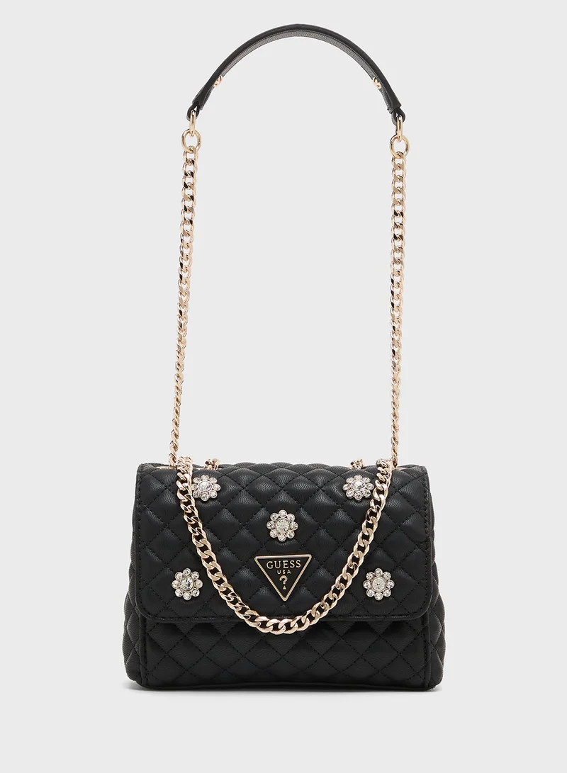 GUESS EVERLEE MINI CNVRTBLE XBDY FLP