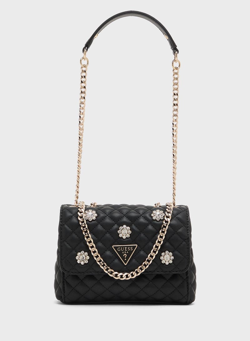 GUESS Everlee Mini Convertible Crossbody Flap - Image 1