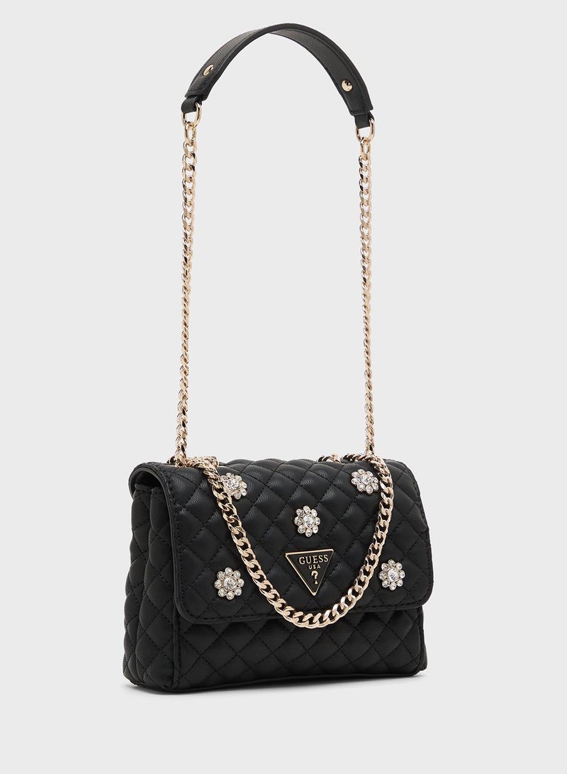 GUESS Everlee Mini Convertible Crossbody Flap - Image 3