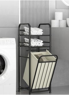 XiuWoo Multi-functional Portable Dirty Clothes Basket Bag Washing Laundry Hamper Storage Rack For Home Bedroom Bathroom Balcony  - Image 1
