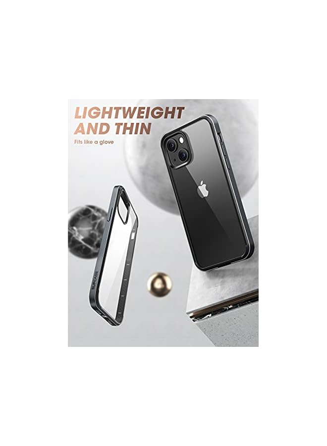 سوبكيس حافظة سلسلة Unicorn Beetle Edge لهاتف iPhone 13 (إصدار 2021) مقاس 6.1 بوصة، حافظة شفافة بإطار نحيف مع مصد داخلي من مادة TPU وظهر شفاف - Image 3