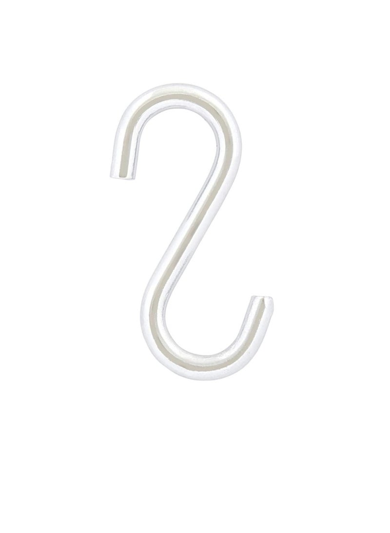 خطاف S مطلي بالكروم من المعدن - 1.1 / 2 بوصة ، فضي - Image 1