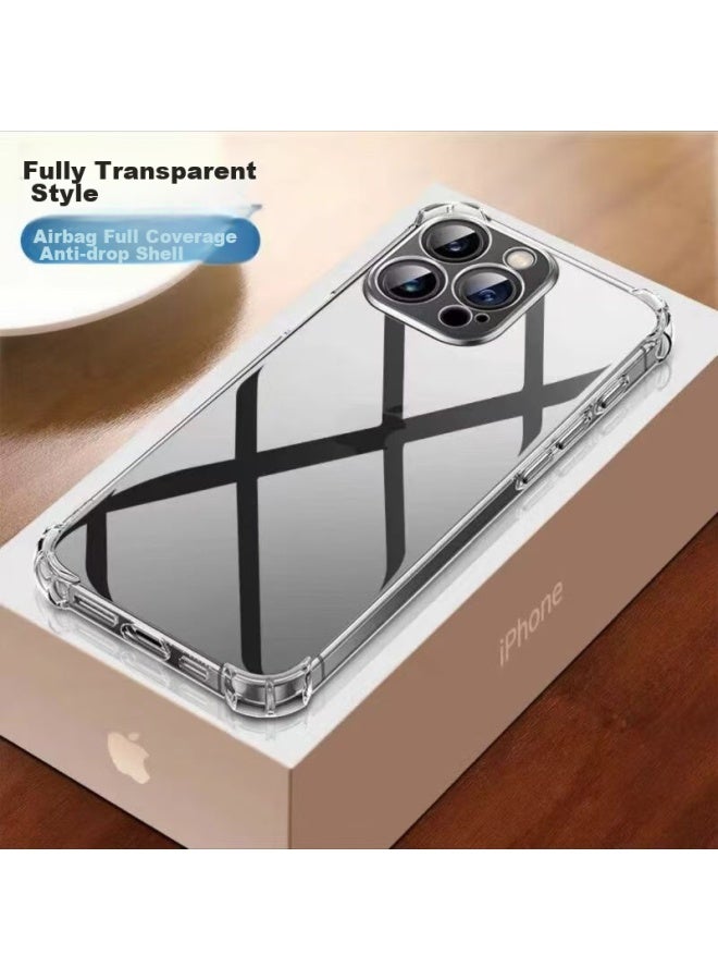 kelleia Kalaio Compatible With Apple 16 Pro Phone Case, Air Cushion Shockproof Ultra-thin Protective Cover, Iphone 16 Pro Protective Case With Full Lens Protection, Transparent Silicone Soft Shell - Image 4