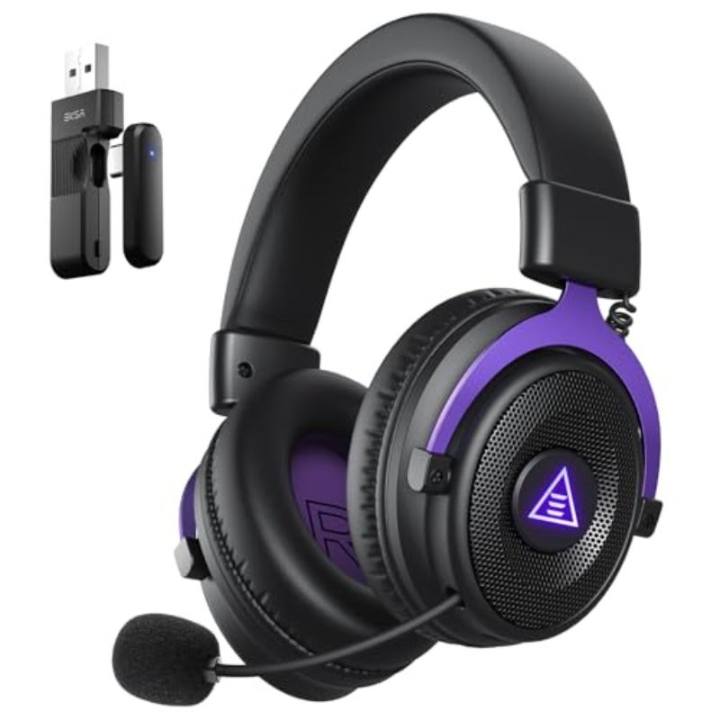 EKSA Wireless Gaming Headset for PC Ps5 Ps4 2.4 Ghz USB Type-C Gaming Headphones with Microphone 30ms Latency 80H Battery Bluetooth Headphones for Switch Laptop Mobile Mac - Image 1
