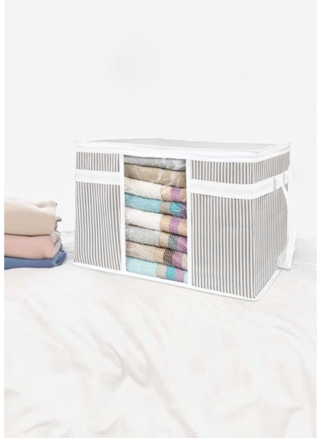 Storage Bag Nonwoven Transparent PVC Window - Sweater 45x40x30