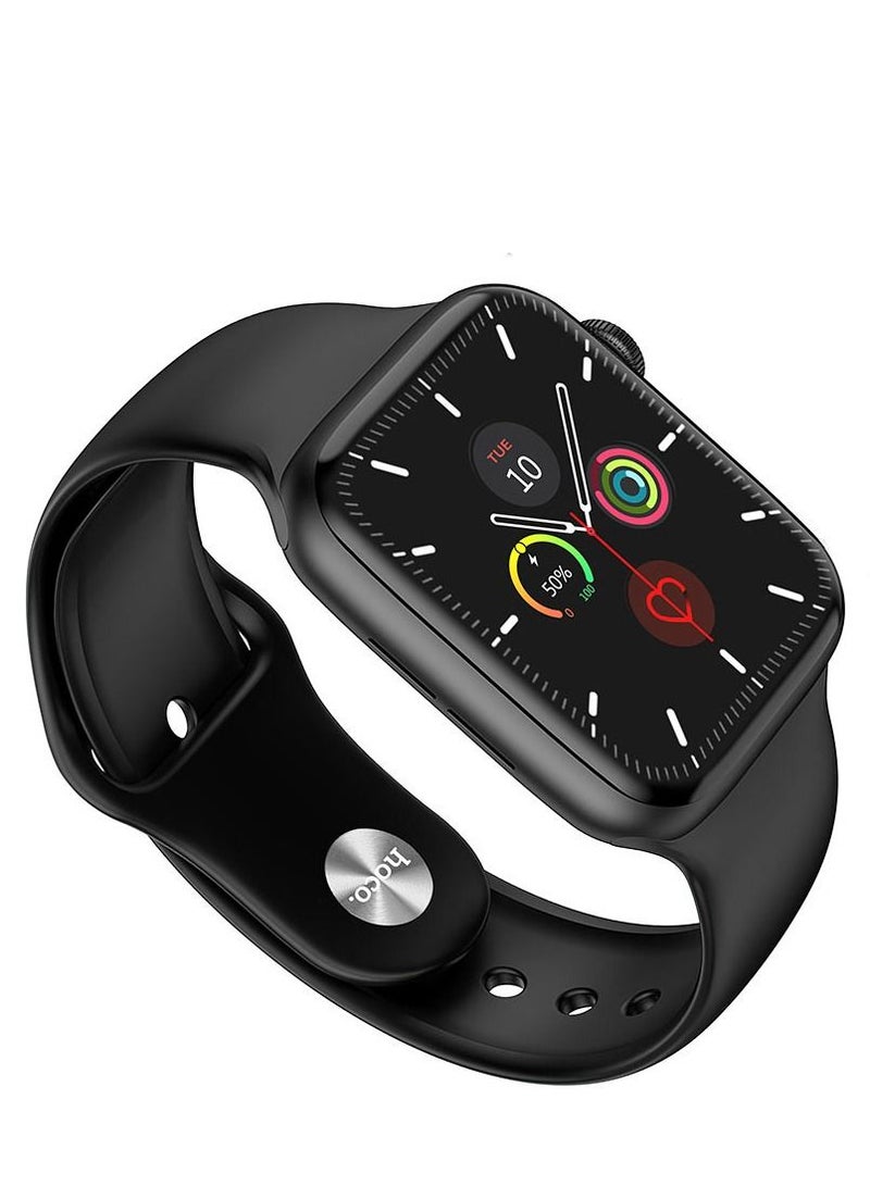هوكو ساعة ذكية Hoco Y1 ، مراقبة معدل ضربات القلب والنوم ، تذكير بعدم الجلوس ، تشغيل الموسيقى ، 17 لغة. - Image 1