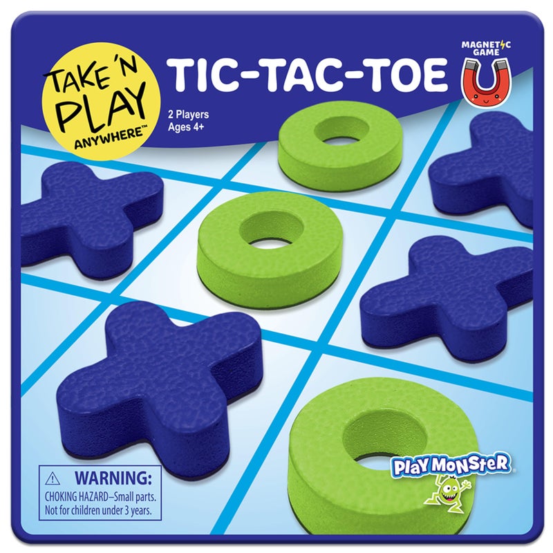 PlayMonster Take N Play, Anywhere Tic-Tac-Toe Board Games for Kids- Board Games for Family Night, Family Games, Game Night, Family Board Games, Kids Toys, Travel Games, Preschool Toys, Multi-Player Game, Ages 4+ - Image 1