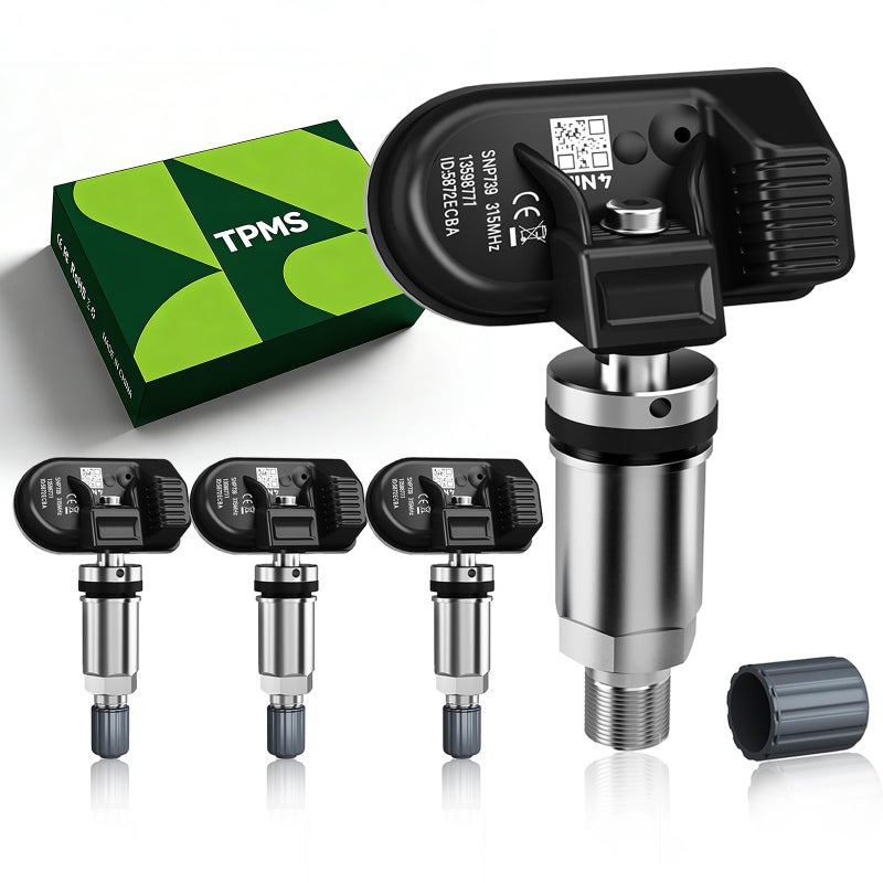 DMYQWL 315Mhz PreProgrammed TPMS Compatible with GMCBuickSierra 150025003500 20072019 Yukon20072019 Terrain20102024 Encore20132022 Enclave20082017 Tire Sensor 13516164 4PCS - Image 2
