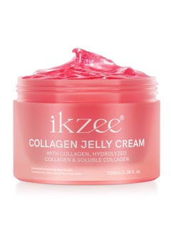 Collagen Jelly Cream - Korean Collagen Face Mask Overnight - Hydrates Skin and Gives a 24h Glow - Korean Skincare (3.51 fl.oz)
