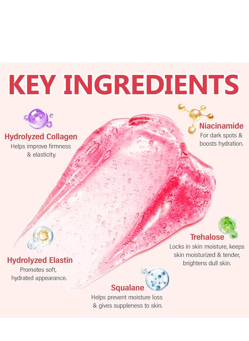 IKZEE - Collagen Jelly Cream - Korean Collagen Face Mask Overnight - Hydrates Skin and Gives a 24h Glow - Korean Skincare (3.51 fl.oz) - Image 1