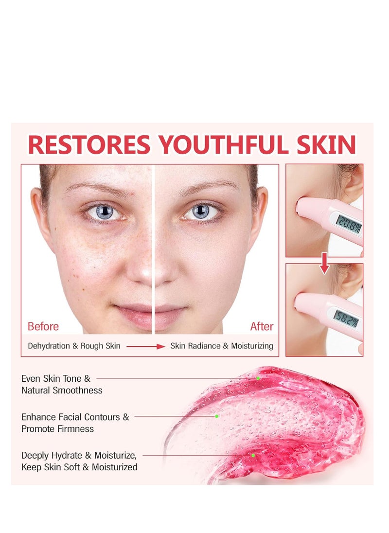 IKZEE - Collagen Jelly Cream - Korean Collagen Face Mask Overnight - Hydrates Skin and Gives a 24h Glow - Korean Skincare (3.51 fl.oz) - Image 1