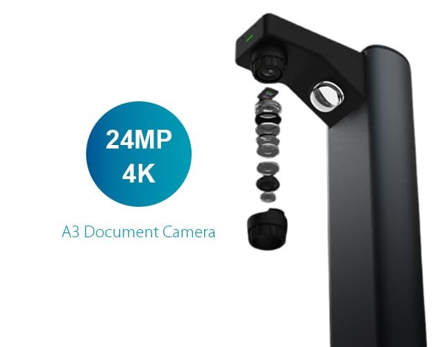 IRIScan Desk 7 Business 24MP 4K Book and Document Scanner Black with OCR AI AutoFlattening and Finger Erasing Compatible with Windows and Mac Readiris PDF Included - Image 3