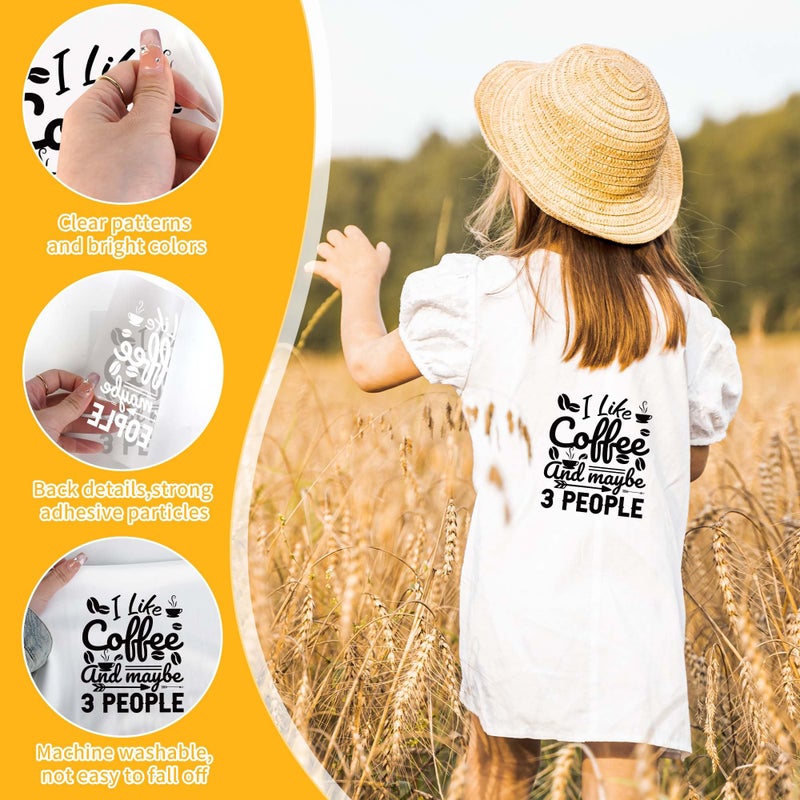 EoBeCy 20 Sheets Sarcastic Quotes Iron on Transfers for T-Shirts, Funny DTF Transfers Ready to Press Heat Transfers Vinyl, Iron on Patches Decals for Clothes Backpack Bag Pillow Covers DIY Crafts - Image 3
