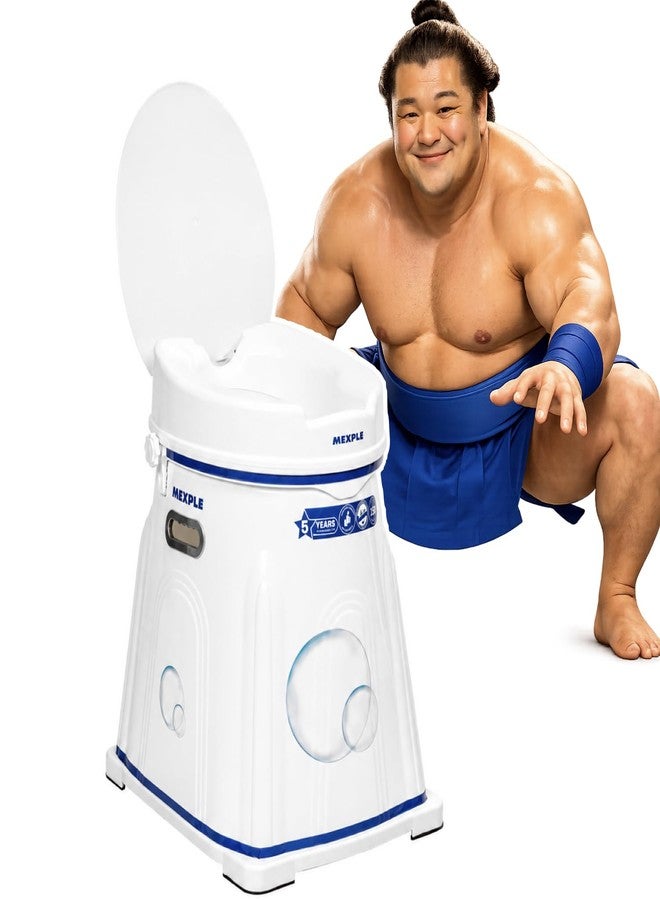MEXPLE Xumo200 Portable Indian to Western Toilet Converter & RaiXer4 Toilet Seat Height Raiser (4 Inches) | Commode Chair | Seat Raiser Elevator Extension | For Handicap, Knee Patient, Old Citizen - Image 1