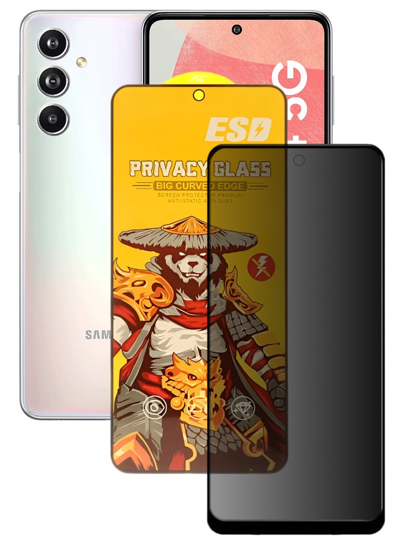 ESD Tempered Dustproof Privacy Glass Screen Protector Compatible For Samsung Galaxy F54 5G - Image 1