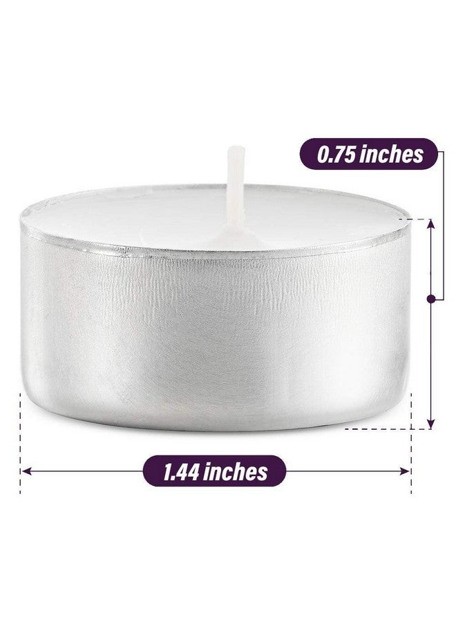 MontoPack MontoPack Unscented White Tealight Candles Bulk [50] | 8 Hours of Smokeless, Dripless, Long Lasting Burning Paraffin Tea Lights | Small Votive Mini Candles for Home, Shabbat, Weddings & Emergencies  - Image 5