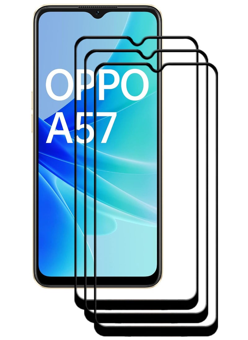 ACLIX 3 Pieces Antistatic ESD Dustproof Premium Quality High Definition Tempered Glass Screen Protector Designed For Oppo A57 - Image 1
