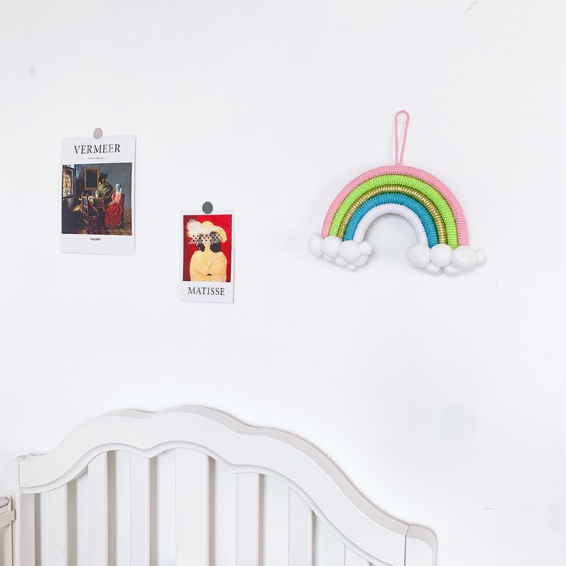 Ins Decoration Nordic Style Home Decoration Children'S Room Decoration Pendant Woven Clouds Rainbow Hanging Wall Decoration Hanging Decoration - Image 5