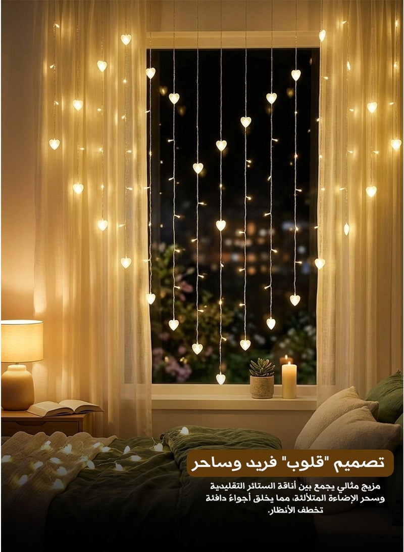 ستائر إضاءة LED على شكل قلوب: لمسة من السحر والدفء لمنزلك - Image 2