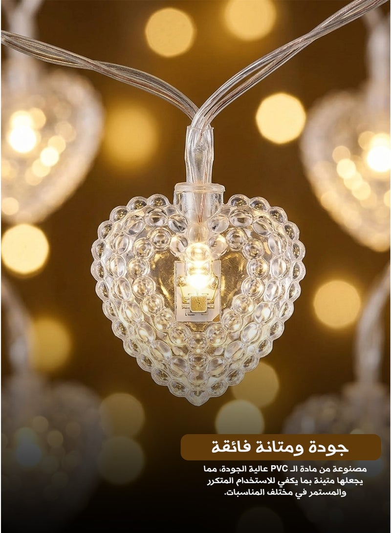 ستائر إضاءة LED على شكل قلوب: لمسة من السحر والدفء لمنزلك - Image 5
