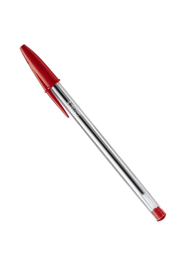 Bic 50-Piece Cristal Medium 1.0mm Tip Ballpoint Pen Red Ink  - Image 2