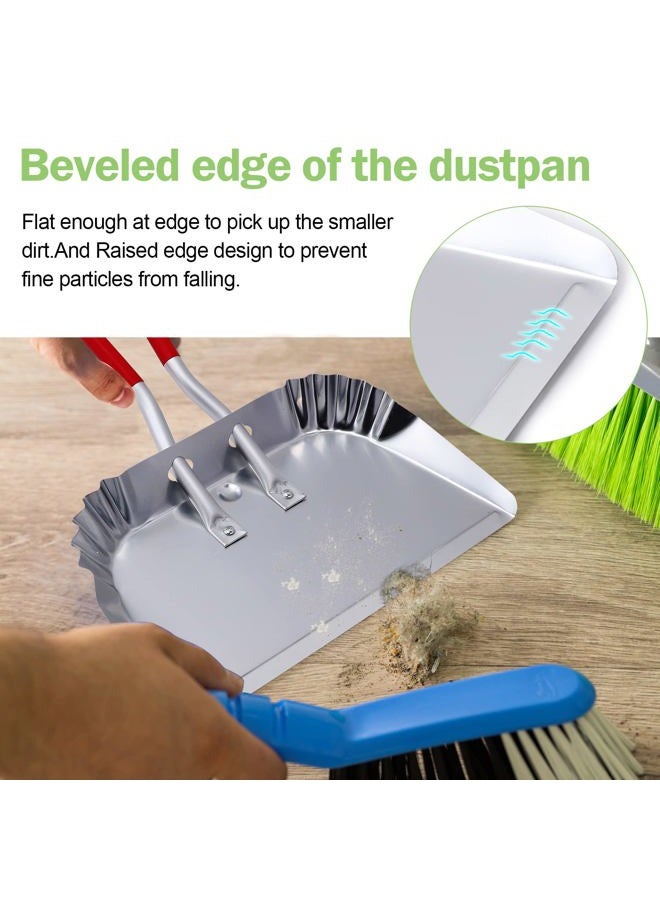 Top Dog Metal Dustpan 17”, Aluminum Dust Pans Heavy Duty Does not Chip or Bend Sheet Metal Edge Flat Against Floor for Small Item Sweeping Rubber Coated Easy to Grasp Handle (1pc) - Image 4