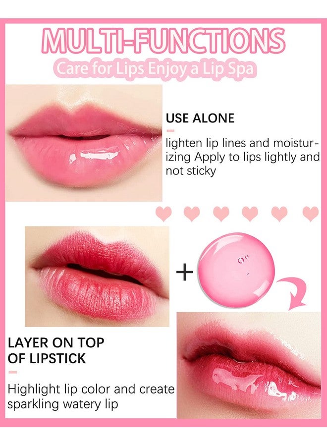 LYSdefeu Plumping Lip Glow Oil, Hydrating Tinted Lip Oil Gloss, Transparent Toot Lip Oil, Long Lasting Lip Balm Moisturizing Glow Oil, Glitter Shine Primer Lip Tint Lip Care Product,Gift For Women(015 Cherry) - Image 4