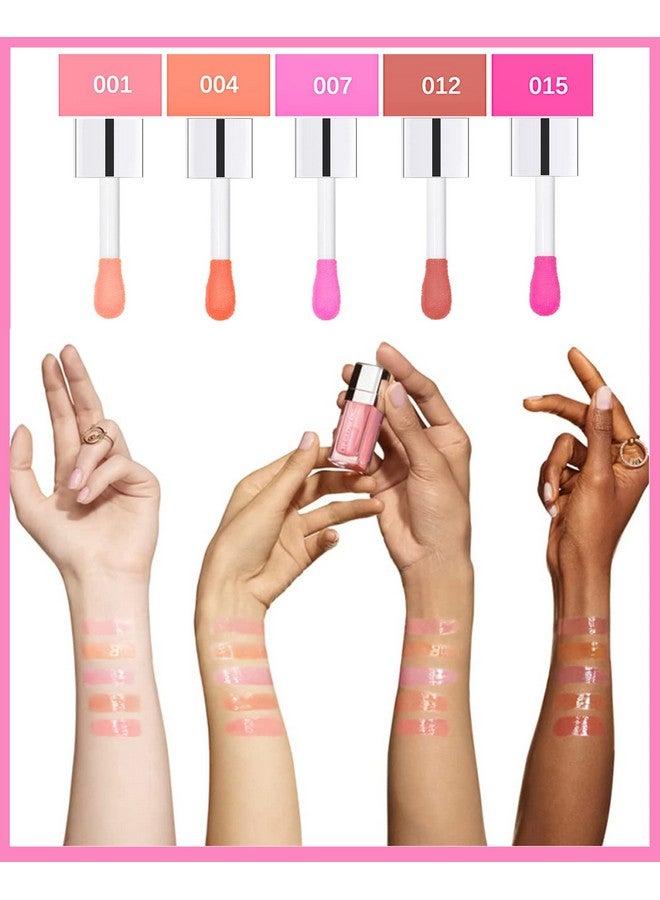 LYSdefeu Plumping Lip Glow Oil, Hydrating Tinted Lip Oil Gloss, Transparent Toot Lip Oil, Long Lasting Lip Balm Moisturizing Glow Oil, Glitter Shine Primer Lip Tint Lip Care Product,Gift For Women(015 Cherry) - Image 5