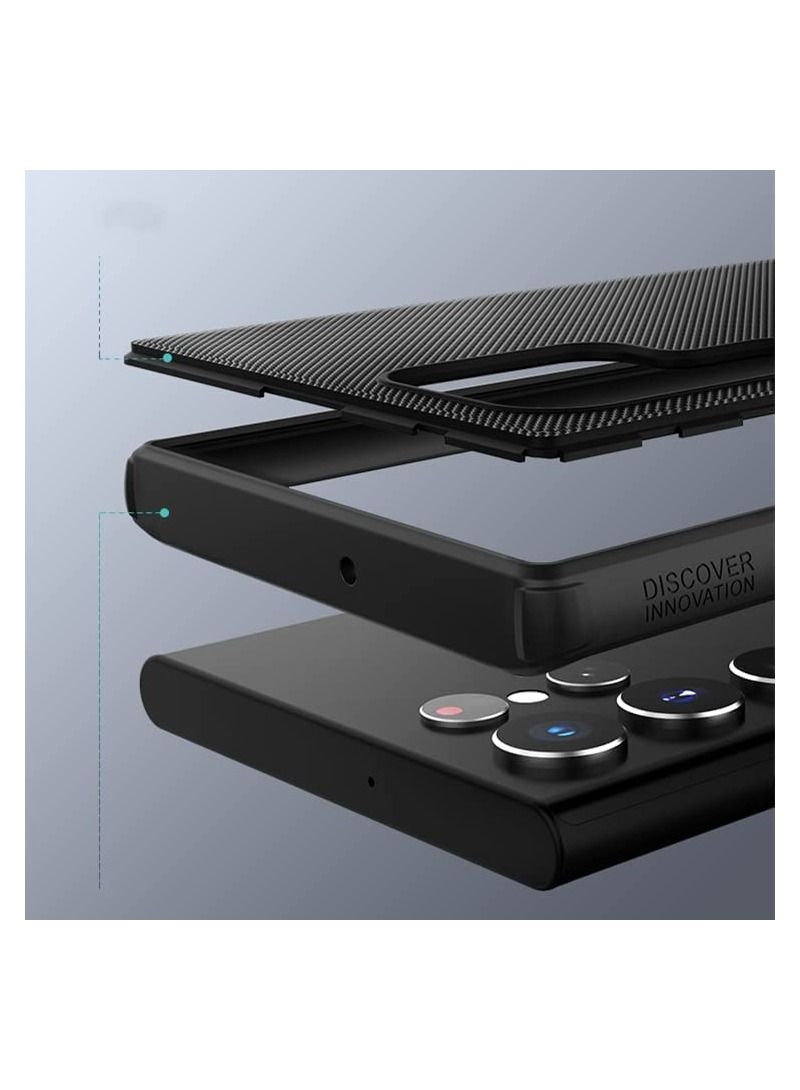 Nillkin [1+2] Case Cover for Samsung Galaxy S23 Ultra with Tempered Glass Screen Protectors [2 Pcs] Slim Frosted Case Full Cover Protection Anti-Fingerprint Case for Galaxy S23 Ultra - Image 2