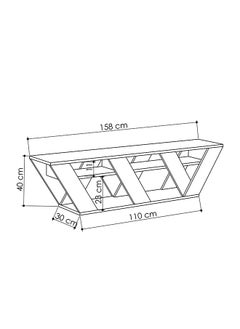 Mourah Home Ralla Tv Stand Up To 65 Inches With Storage - Light Mocha  - Image 4