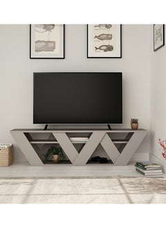 Mourah Home Ralla Tv Stand Up To 65 Inches With Storage - Light Mocha  - Image 2