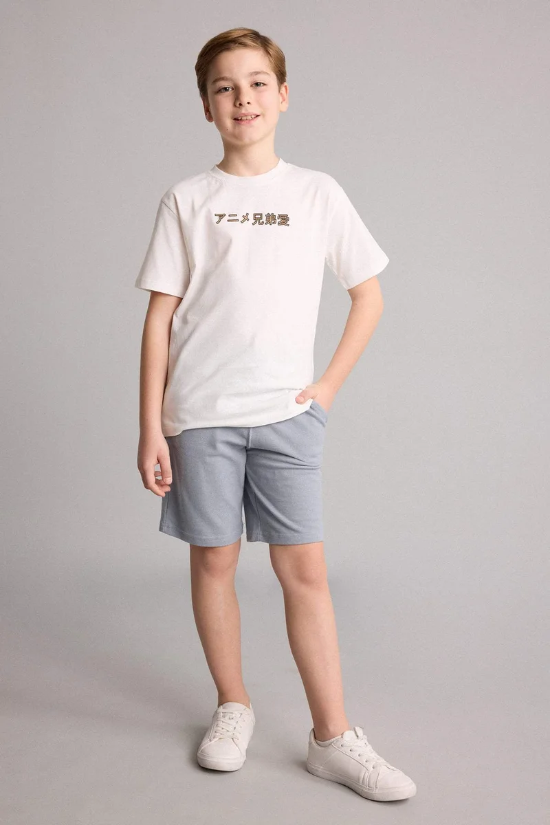 DeFacto New Regular Fit Printed Short Sleeve T-Shirt