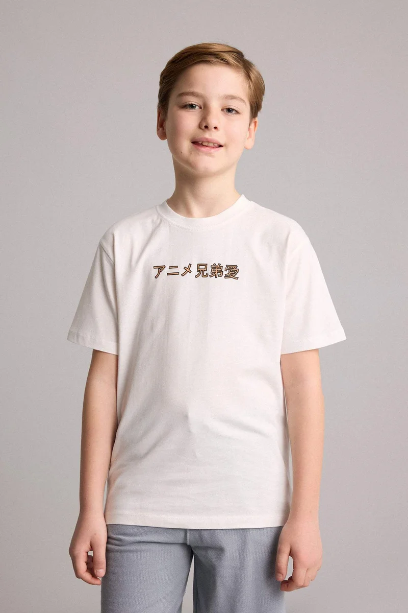 DeFacto New Regular Fit Printed Short Sleeve T-Shirt