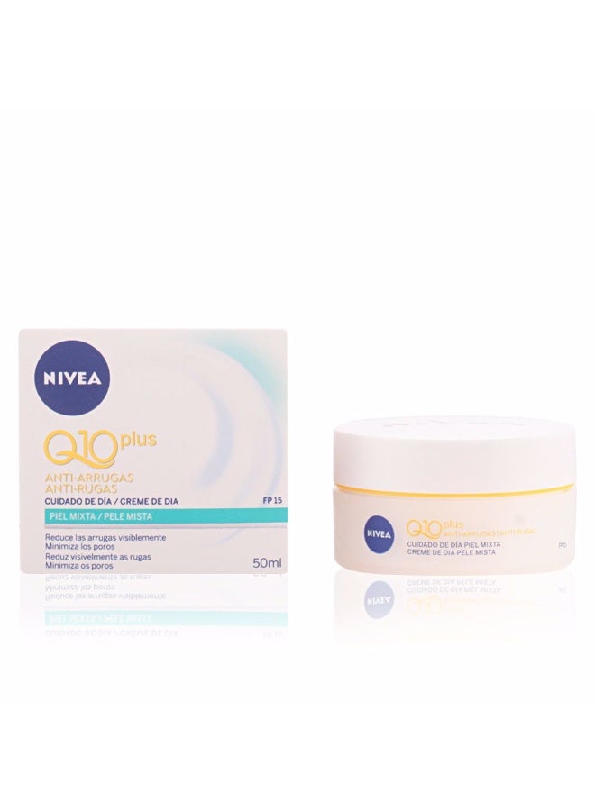 نيفيا كريم نيفيا كيو 10+ النهاري المضاد للتجاعيد للبشرة المختلطة بعامل حماية من الشمس 15، 50 مل - Image 3