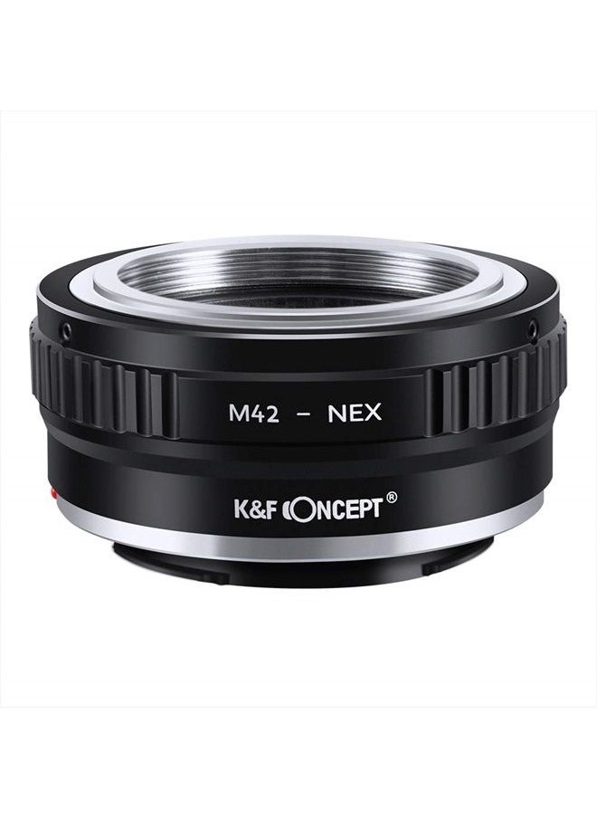 K&F Concept Lens Mount Adapter Compatible with M42 Lens to NEX E-Mount Camera Compatible with Sony Alpha NEX-7 NEX-6 NEX-5N NEX-5 NEX-C3 NEX-3  - Image 3