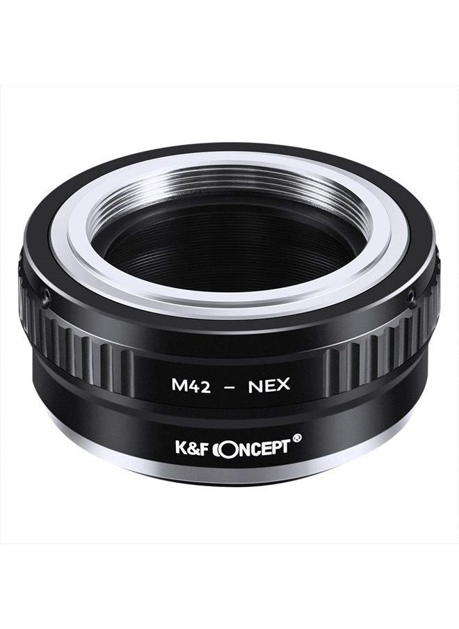 K&F Concept Lens Mount Adapter Compatible with M42 Lens to NEX E-Mount Camera Compatible with Sony Alpha NEX-7 NEX-6 NEX-5N NEX-5 NEX-C3 NEX-3  - Image 5