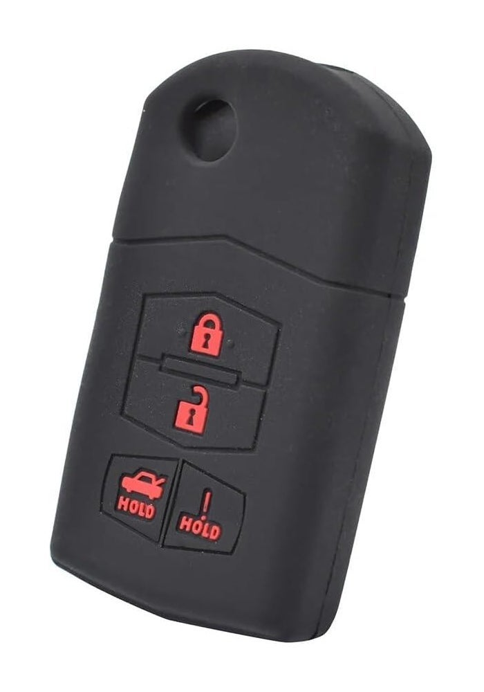 QASULER Silicone Car Key Case Cover for Mazda - Image 4