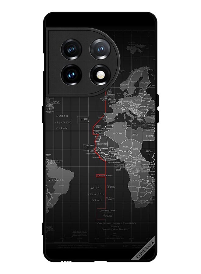 Covernex Protective Case Cover For OnePlus 11 World Map - Image 1