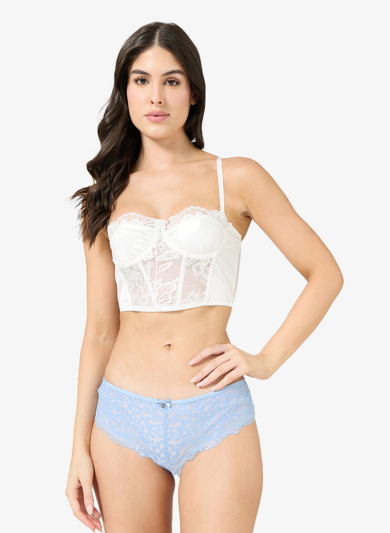 hunkemoller Lace High Leg Bikini Bottom - Image 4