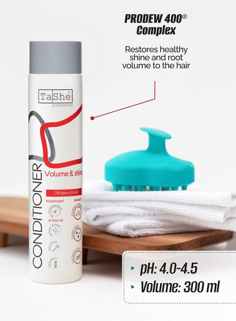 Tashe Volume & Shine Hair Conditioner | Weightless Hydration & Collagen Care for Natural, Colored & Treated Hair – 300ml  - Image 4