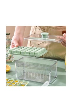 Cool Baby Press-To-Go Ice Cube Molds with Storage Box Ice Cube Tray with Lid and Box 2 Ice Cube Trays for Freezer 56 Ice Cube Molds and Ice Scoop (Green)  - Image 4