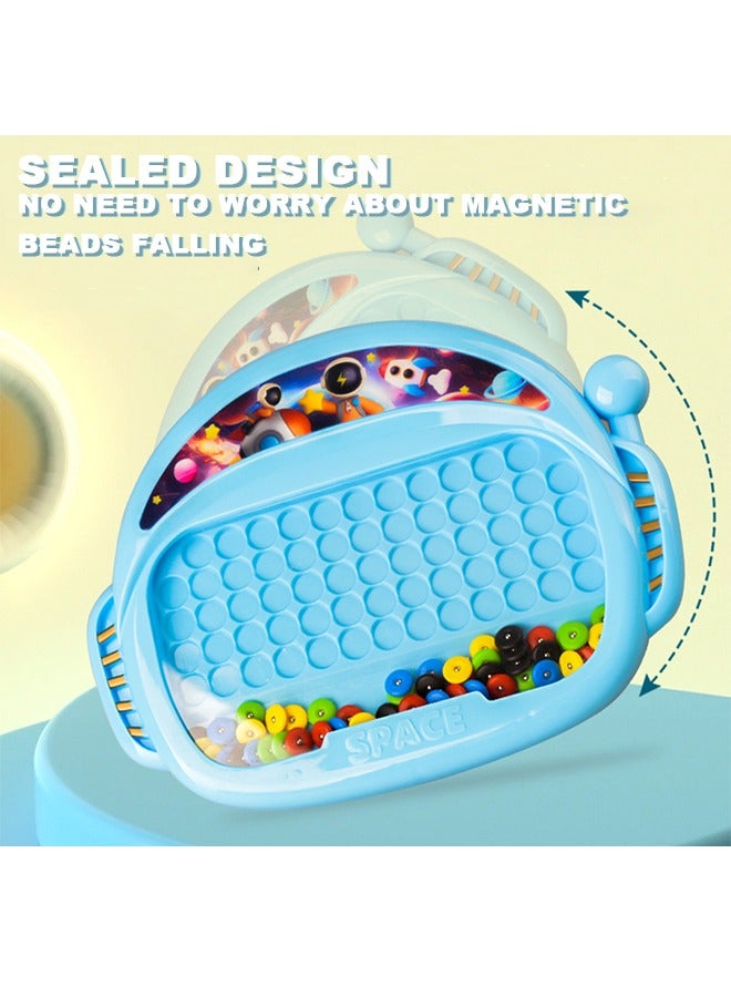 Magnetic Drawing Board, Large Magnetic Toys Doodle Board with Magnetic Beads and Pen Drawing Board, Educational Preschool Toy, Great Birthday Gift for Boys and Girls Ages 3-6  - Image 3