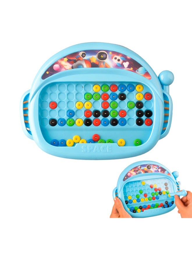 Magnetic Drawing Board, Large Magnetic Toys Doodle Board with Magnetic Beads and Pen Drawing Board, Educational Preschool Toy, Great Birthday Gift for Boys and Girls Ages 3-6  - Image 1