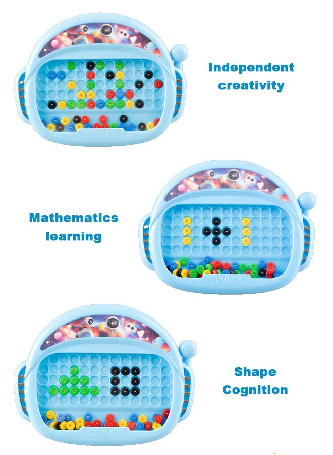 Magnetic Drawing Board, Large Magnetic Toys Doodle Board with Magnetic Beads and Pen Drawing Board, Educational Preschool Toy, Great Birthday Gift for Boys and Girls Ages 3-6  - Image 4